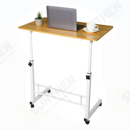 Removable Laptop Table Lifting Desk Tabletop Food Tray Bedside Table Bed Sofa Stand with Wheel