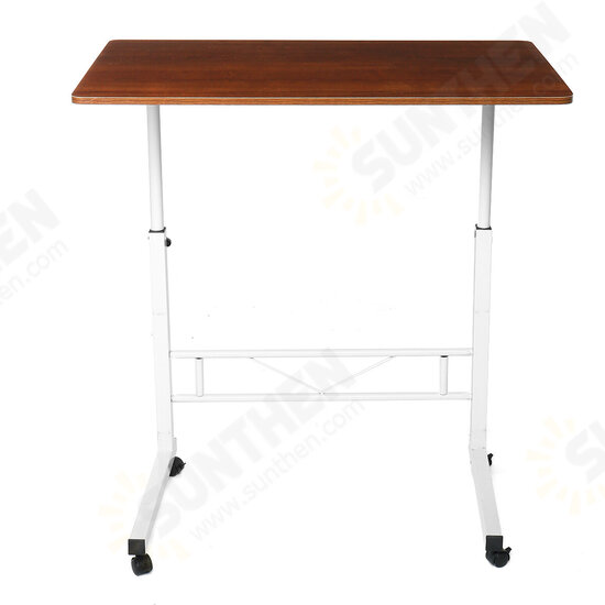 Removable Laptop Table Lifting Desk Tabletop Food Tray Bedside Table Bed Sofa Stand with Wheel