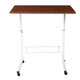 Removable Laptop Table Lifting Desk Tabletop Food Tray Bedside Table Bed Sofa Stand with Wheel