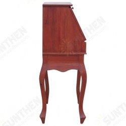 Secretary Desk Brown 30.7inchx16.5inchx40.6inch Solid Mahogany Wood Secretary Desk Brown 30.7inchx16.5inchx40.6inch Solid Mahogany Wood
