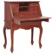 Secretary Desk Brown 30.7inchx16.5inchx40.6inch Solid Mahogany Wood