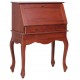 Secretary Desk Brown 30.7inchx16.5inchx40.6inch Solid Mahogany Wood