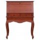 Secretary Desk Brown 30.7inchx16.5inchx40.6inch Solid Mahogany Wood