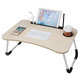 USB Computer Desk Multifunctional Portable Bed Computer Desk Lazy Foldable Lazy Laptop Table for Home Office Dormitory