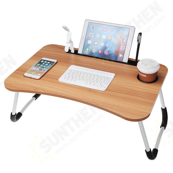 USB Computer Desk Multifunctional Portable Bed Computer Desk Lazy Foldable Lazy Laptop Table for Home Office Dormitory