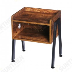 Wooden Table Cabinet Side Table 16inchW 19inchH Metal Frame Cabinet Side Table Modern Craft For Home Office Study Bedroom Wooden Table Cabinet Side Table 16inchW 19inchH Metal Frame Cabinet Side Table Modern Craft For Home Office Study Bedroom