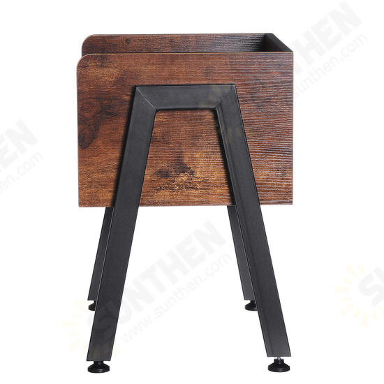 Wooden Table Cabinet Side Table 16inchW 19inchH Metal Frame Cabinet Side Table Modern Craft For Home Office Study Bedroom