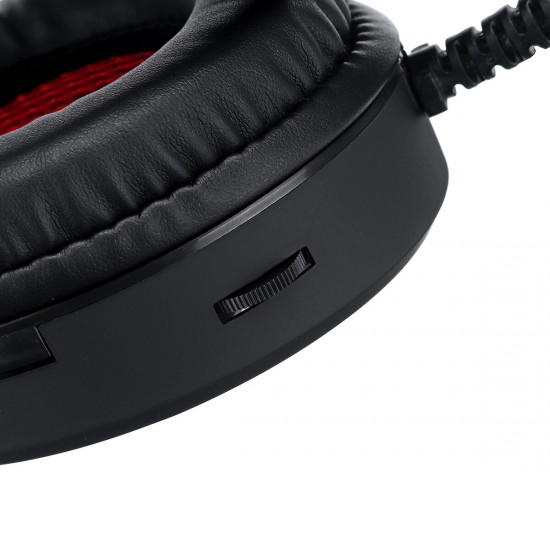 3.5mm Super Pass Gaming Headset Stereo LED Colorful Breathing Lamp Earphone Hifi Heavy Bass Game Headphone
