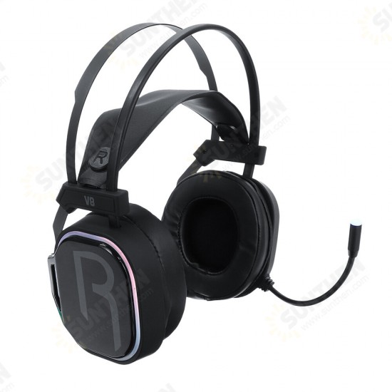 3.5mm/7.1 Gaming Headset Stereo Surround Sound USB 3.5mm Wired RGB Light Game Headphone