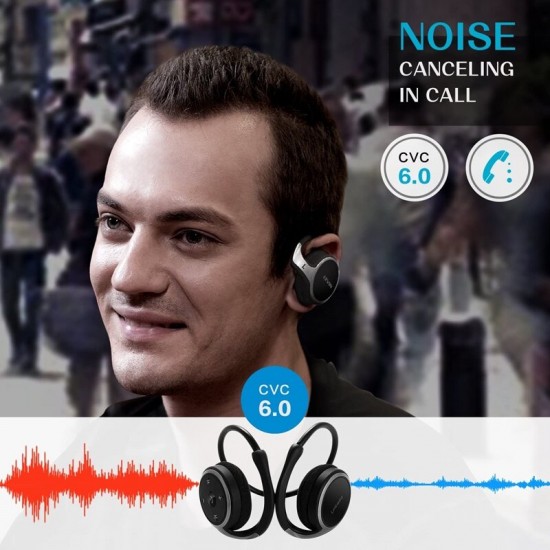 A6 bluetooth 5.0 Headsets Deep bass 3D Stereo Sound Wireless Sports Earphones with Microphone