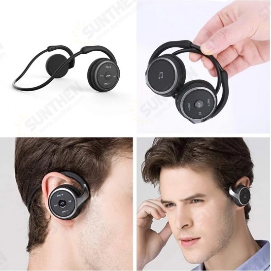 A6 bluetooth 5.0 Headsets Deep bass 3D Stereo Sound Wireless Sports Earphones with Microphone