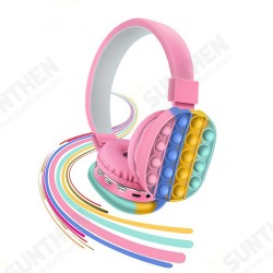 AH-806E Cute Rainbow bluetooth Headphone Stereo Headset TF Card Ultra-long Standby Popite Toys for Children Driver Diameter AH-806E Cute Rainbow bluetooth Headphone Stereo Headset TF Card Ultra-long Standby Popite Toys for Children Driver Diameter