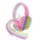 AH-806E Cute Rainbow bluetooth Headphone Stereo Headset TF Card Ultra-long Standby Popite Toys for Children Driver Diameter