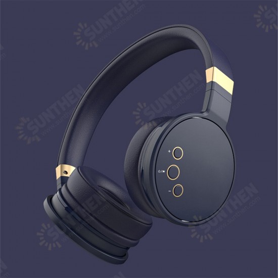 BT016 bluetooth Headphone Wireless Headset Foldable Soft Leather HD Voice Heavy Bass Gaming Headphone