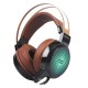 C13 Gaming Headset Wired LED Light Over-Ear Stereo Deep Bass Headphones with Microphone for Computer Gamer