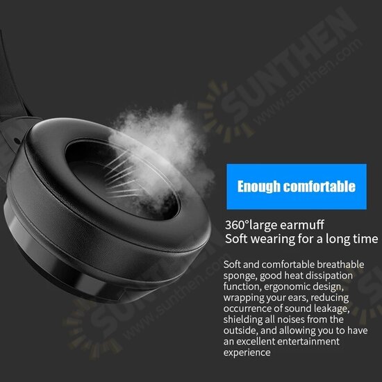 G60 7 Color Breathing Lamp Stereo Hifi Surround Sound Wired Headphones with Microphone for PC Laptop Game Headset