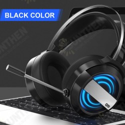 Gaming Headphone USB Port 50mm Driver Headset Foldable Over-Ear Gaming Headset Noise Cancelling HIFI Bass Headphone with Mic Gaming Headphone USB Port 50mm Driver Headset Foldable Over-Ear Gaming Headset Noise Cancelling HIFI Bass Headphone with Mic