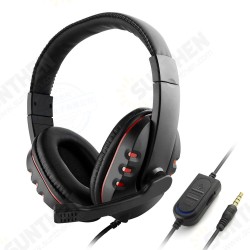 Gaming Headphones 40mm Drivers Surround Sound Bass 3.5mm Head-Mounted Wired Headset with Mic for Gamer Gaming Headphones 40mm Drivers Surround Sound Bass 3.5mm Head-Mounted Wired Headset with Mic for Gamer