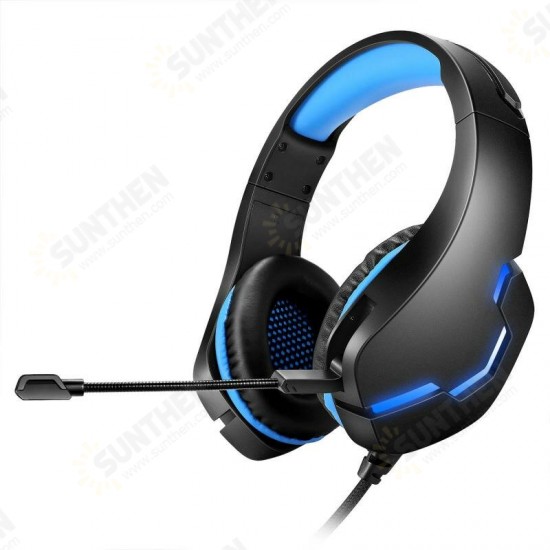 J10 Gaming Headset USB 7.1 3.5mm Wired Deep Bass Stereo LED Light Headphone with Mic for PS4 Xbox PC Laptop Gamer