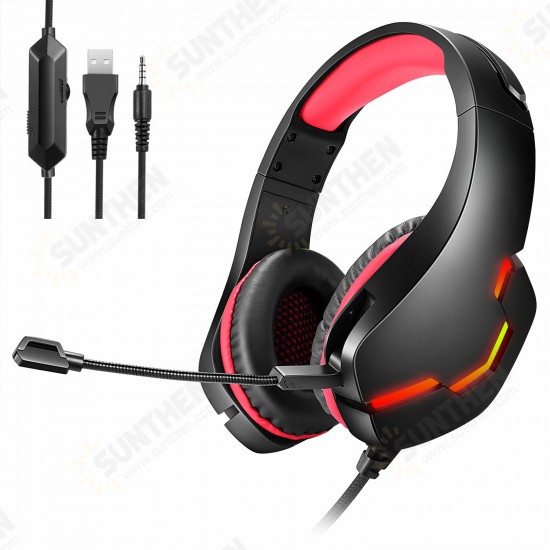 J10 Gaming Headset USB 7.1 3.5mm Wired Deep Bass Stereo LED Light Headphone with Mic for PS4 Xbox PC Laptop Gamer J10 Gaming Headset USB 7.1 3.5mm Wired Deep Bass Stereo LED Light Headphone with Mic for PS4 Xbox PC Laptop Gamer
