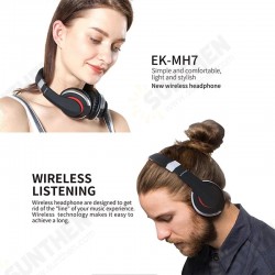 MH7 Wireless Headphones bluetooth Headset Foldable Stereo Gaming Earphones With Microphone Support TF Card MH7 Wireless Headphones bluetooth Headset Foldable Stereo Gaming Earphones With Microphone Support TF Card