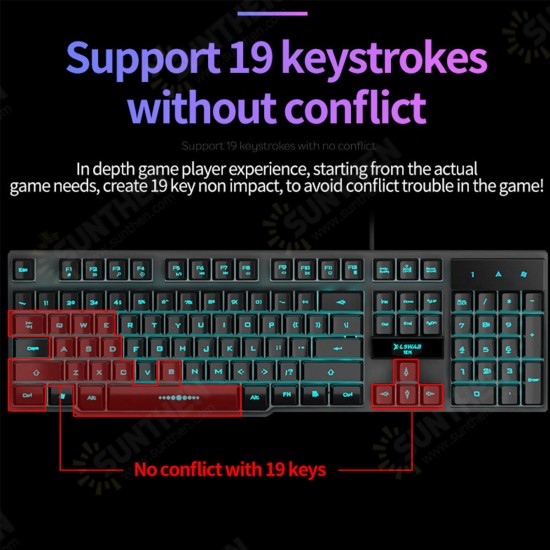 Mice Keyboards Headphones Combo 104-Key Backlit Mechanical Waterproof Wired Keyboard G5 800DPI Wired Mice 7.1 Stereo Sound 3.5MM USB E-Sports Headset with Mic Mice Keyboards Headphones Combo 104-Key Backlit Mechanical Waterproof Wired Keyboard G5 800DPI Wired Mice 7.1 Stereo Sound 3.5MM USB E-Sports Headset with Mic