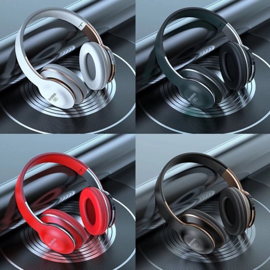 P17 bluetooth Headphones Folding Wireless Earbuds Noise Cancelling Over-Ear Headphones Adjustable Sport Headsets