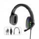 RGB Gaming Headset Stereo Sound Headphone Colorful Lighting Effect Large Unit with Mic for Computer Gamer