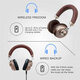 VJ083 Wireless bluetooth Headphones HIFI Noise Reduction TF Card Aux-In Headset Foldable Head-Mounted Sports Music Earphone with Mic