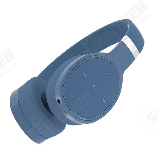 VJ087 Wireless bluetooth 5.0 Headphone Deep Bass HiFi Stereo Sound Head-mounted Portable Foldable Sports Headset With Microphone