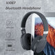 VJ087 Wireless bluetooth 5.0 Headphone Deep Bass HiFi Stereo Sound Head-mounted Portable Foldable Sports Headset With Microphone