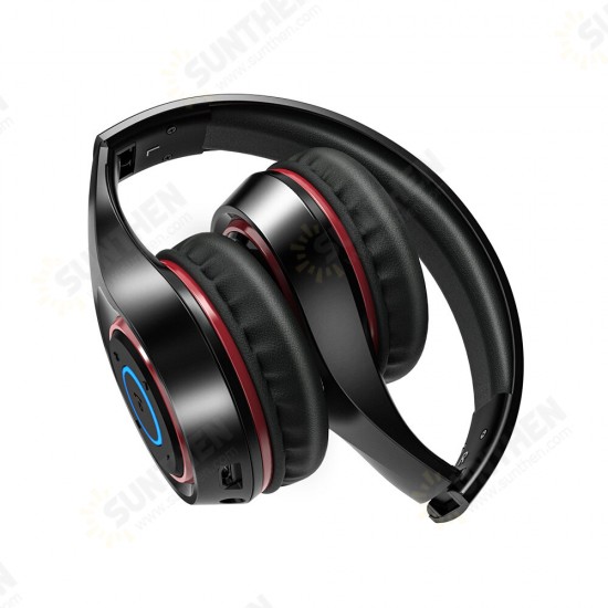 AA-ER2 bluetooth V5.0 Graphene Headphone with Breathing Light 40mm Dynamic Driver Foldable Over-Ear Gaming Headset