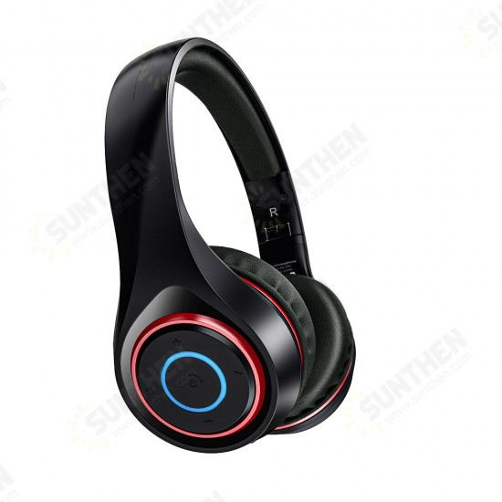 AA-ER2 bluetooth V5.0 Graphene Headphone with Breathing Light 40mm Dynamic Driver Foldable Over-Ear Gaming Headset