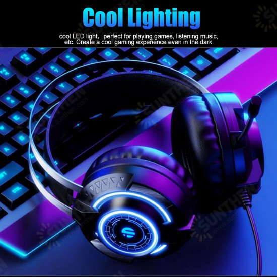 G2 Gaming Headset RGB Light Head-Mounted Wired Headset For Desktop Computers Laptops