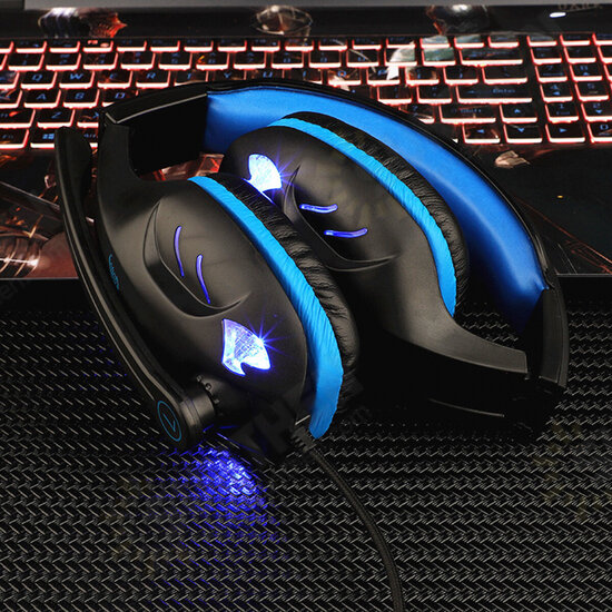 IN-968 3.5mm Gaming Headset Headphone LED Surround Sound MIC For PC Laptop PS4 Xbox