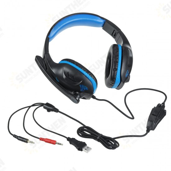 IN-968 3.5mm Gaming Headset Headphone LED Surround Sound MIC For PC Laptop PS4 Xbox