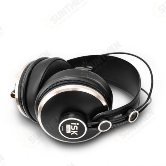 HD-9999 HD Monitor Headphones Noise Cancelling Stereo Fully Enclosed Monitoring Earphone for DJ/Audio Mixing/Recording Studio