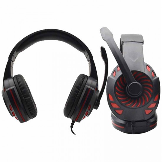 S60 Wired Gaming Headphones 40mm Dynamic Noise Reduction Headset 3.5mm Adjustable Head-Mounted Gaming Earphone with Mic
