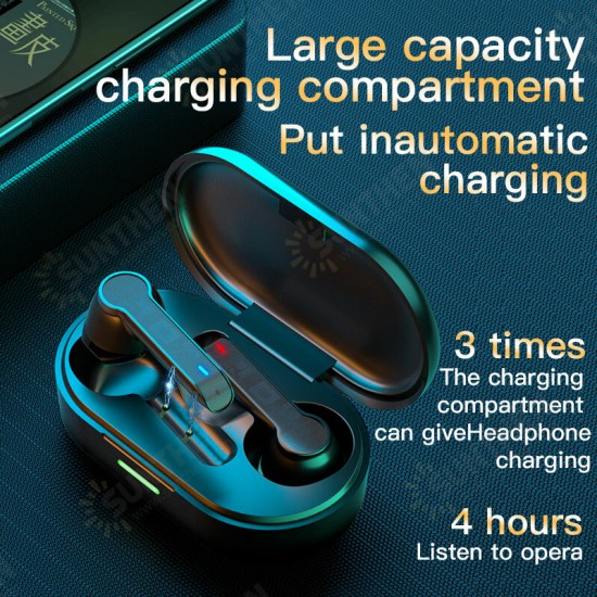 L32 bluetooth TWS Wireless Earphones IPX6 Waterproof Automatic Ergonomic Design Power-On Touch HiFi Stereo Surround Bass Headset Earphone