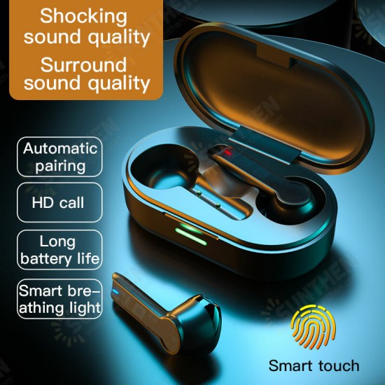 L32 bluetooth TWS Wireless Earphones IPX6 Waterproof Automatic Ergonomic Design Power-On Touch HiFi Stereo Surround Bass Headset Earphone