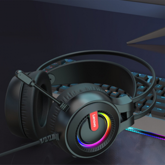 G80 Wired Luminous RGB Headphones 3.5mm+USB USB 7.1 Channel Professional Gaming Headset Wired Headset with Mic