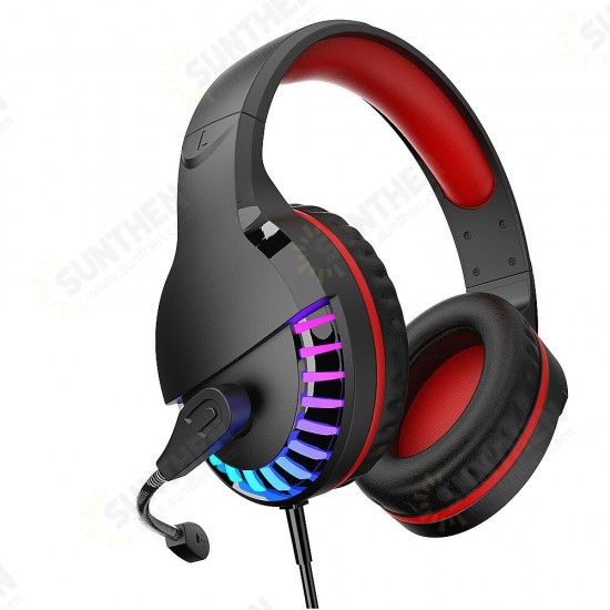 M18 Gaming Headphones Luminous Colorful Headset 3.5mm Stereo Earphone with Microphone For XBox PS4 Gamer Laptop PC Tablet