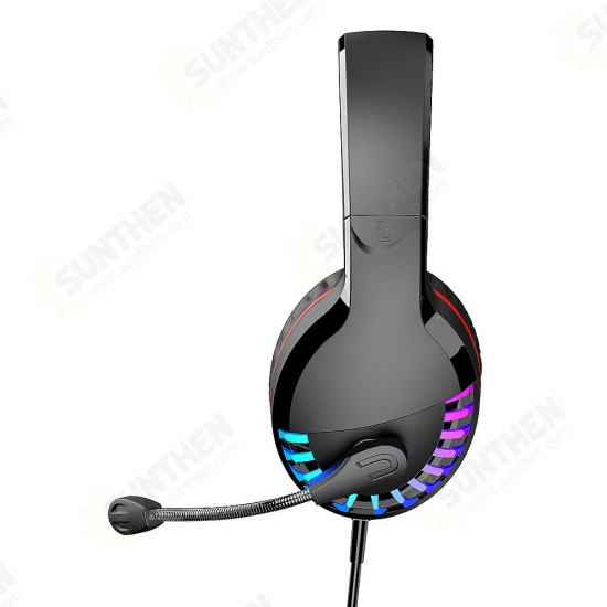 M18 Gaming Headphones Luminous Colorful Headset 3.5mm Stereo Earphone with Microphone For XBox PS4 Gamer Laptop PC Tablet