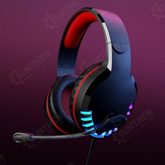 M18 Gaming Headphones Luminous Colorful Headset 3.5mm Stereo Earphone with Microphone For XBox PS4 Gamer Laptop PC Tablet