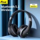 MC BH618 bluetooth 5.1 Wireless Headphones Over-Ear Foldable 3D Stereo Headphones 60 Hours Music Time Support TF Card AUX with Microphone