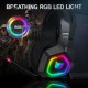 K10 Gaming Headphones 50mm Drivers Unit Noise Reduction RGB Light Wired Headset with Mic