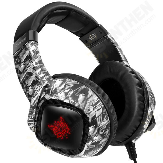 K19 Gaming Headset Stereo Headset USB 3.5mm Over-head Headphone Noise Canceling Comfortable LED Lights Earphones With Adjustable Mic K19 Gaming Headset Stereo Headset USB 3.5mm Over-head Headphone Noise Canceling Comfortable LED Lights Earphones With Adjustable Mic