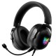 X11 Gaming Headphones 50MM Drivers Stereo Noise Reduction Luminous Adjustable Headband Head-Mounted Wired Headset with Detachable Mic