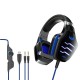 GT85 Wired Gaming Headset E-Sports with Microphone LED Stereo Surrounded HiFi Headphone for PC Laptop