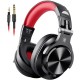 A71 Wired Headphones HIFI Stereo 40MM Dynamic 3.5mm/6.35mm Head-Mounted Stretchable Studio DJ Gaming Headset with Mic